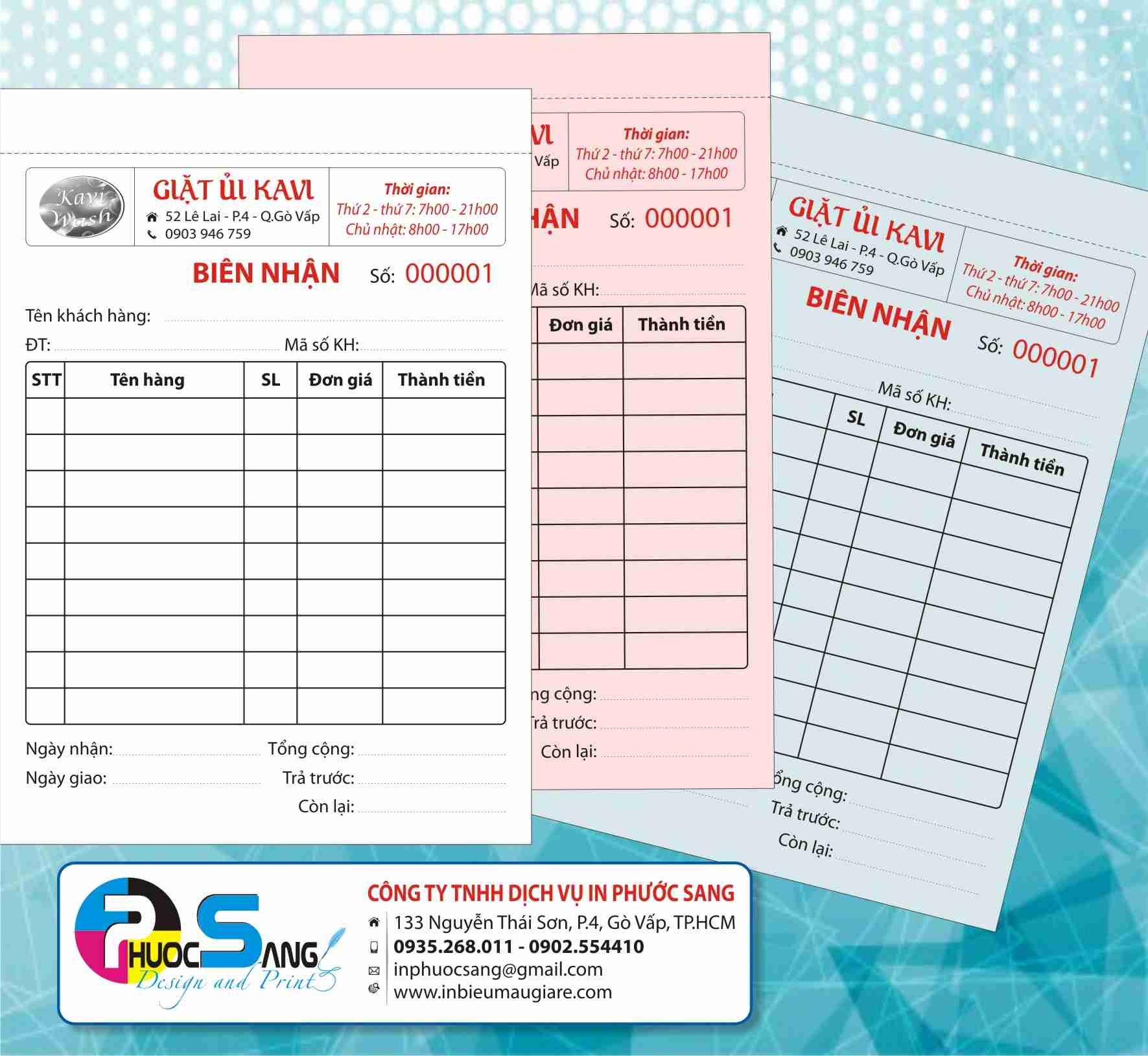 Nhận báo giá in biểu mẫu giấy carbonless 2 liên, 3 liên, 4 liên chính xác-nhanh chóng-hiệu quả, Công ty in chuyên nghiệp, uy tín với chi phí cạnh tranh giá rẻ tận gốc.