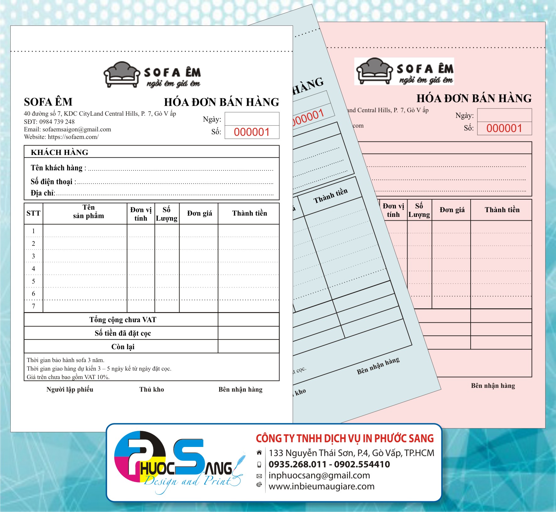 Nhận báo giá in biểu mẫu giấy carbonless 2 liên, 3 liên, 4 liên chính xác-nhanh chóng-hiệu quả, Công ty in chuyên nghiệp, uy tín với chi phí cạnh tranh giá rẻ tận gốc.