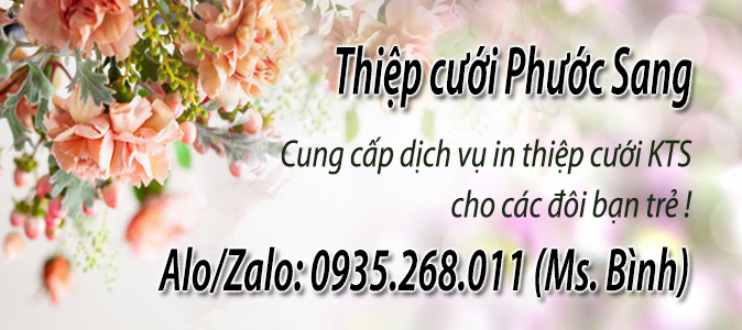 Dịch vụ in thiệp cưới kỹ thuật số giá tốt nhất tại Tp.HCM