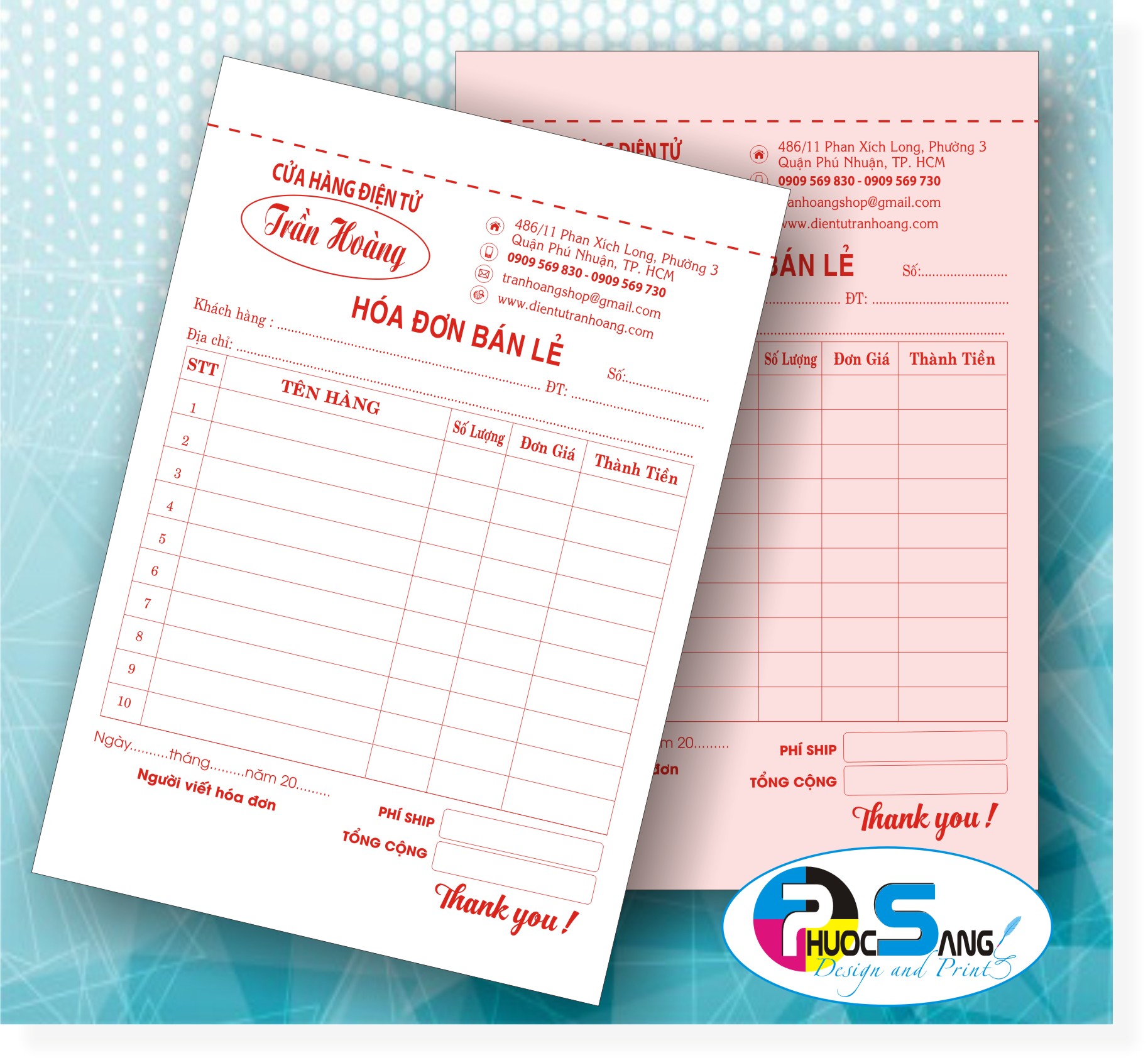 Nhận báo giá in biểu mẫu giấy carbonless 2 liên, 3 liên, 4 liên chính xác-nhanh chóng-hiệu quả, Công ty in chuyên nghiệp, uy tín với chi phí cạnh tranh giá rẻ tận gốc.