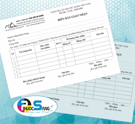 Dịch vụ in phiếu giao hàng giá rẻ tại Tp.HCM