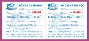 Vé câu cá giải trí, Phiếu câu cá giải trí