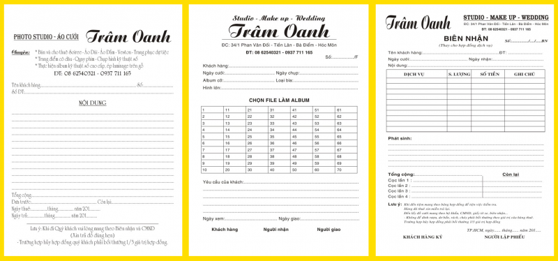 Nhận in biên nhận giá xưởng sản xuất