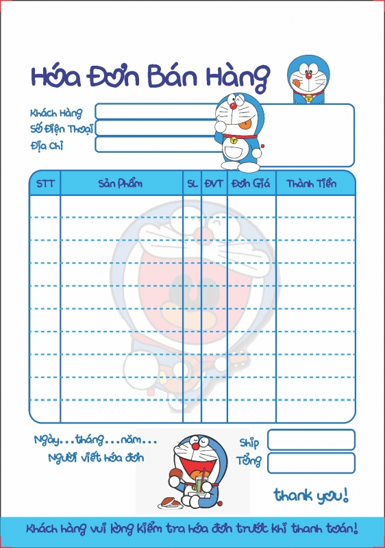 In hóa đơn bán lẻ nhanh lấy gấp, giá rẻ tại xưởng