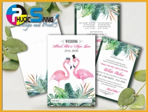 Mã DQ-2127-Offset | Dịch vụ in thiệp cưới giá rẻ hiện đại nhất