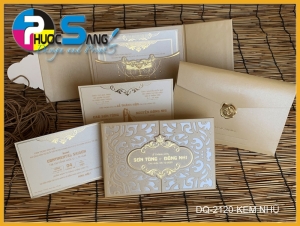 Mẫu DQ-2120-KEM NHU | Mẫu thiệp đẹp rất xinh