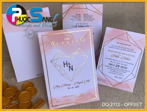 Mã DQ-2112-OFFSET | Thiệp cưới đẹp rẻ Gò Vấp