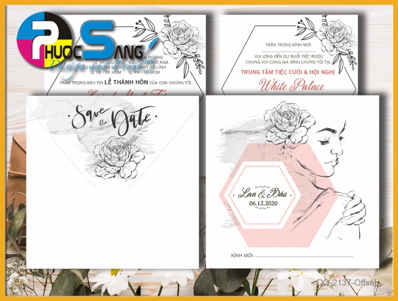 Mã DQ-2137-Offset | Thiệp đẹp hiện đại mẫu mới