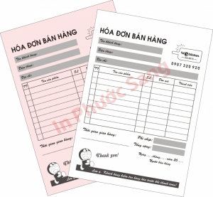 Nhận in hóa đơn bán hàng giấy carbonless giá rẻ với số lượng ít
