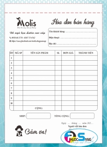 Hóa đơn bán hàng A5 độc, thiết kế lạ đẹp mắt