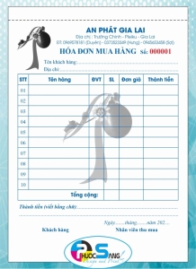 In hóa đơn bán hàng, kinh doanh vựa trái cây các lọai.