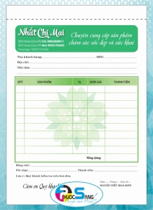 Hóa đơn bán lẻ A5 in màu giá rẻ