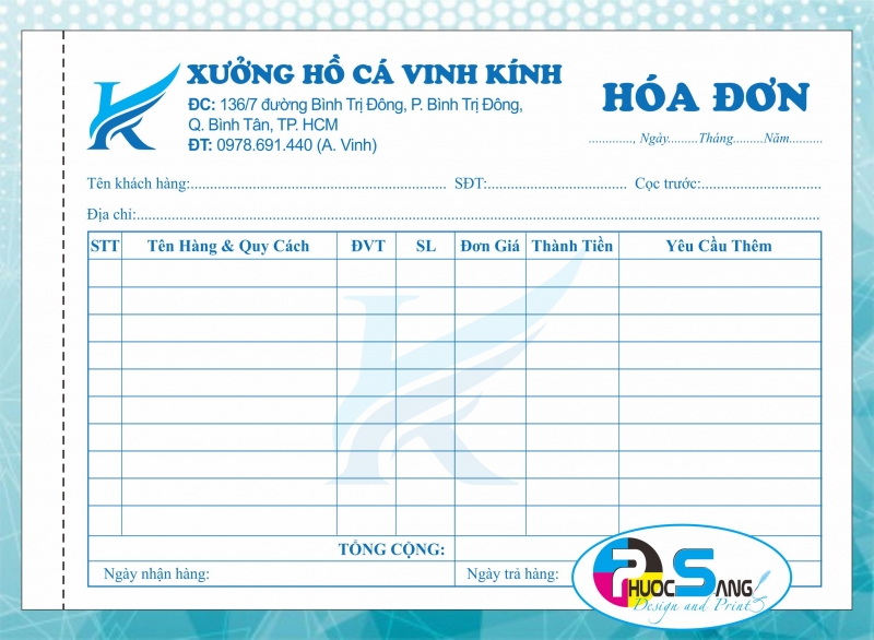 In hóa đơn giá rẻ | Đặt in hóa đơn giá rẻ