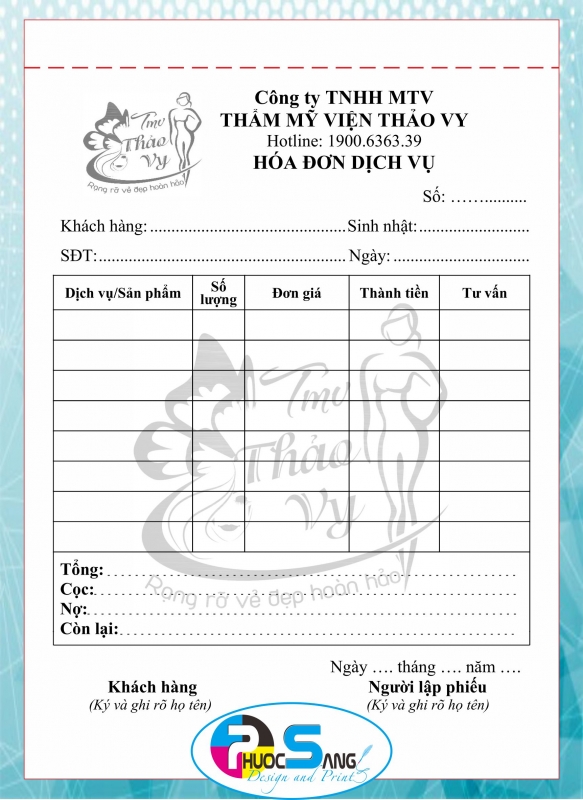 Mẫu hóa đơn bán lẻ A5 2 liên