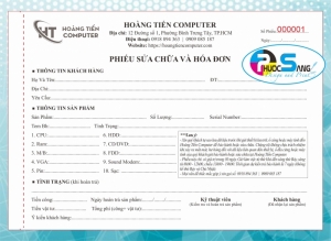Phiếu sửa chữa kiêm hóa đơn bán hàng giá rẻ