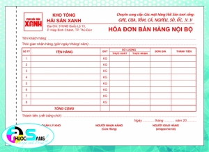 Hóa đơn bán hàng nội bộ đẹp giá rẻ