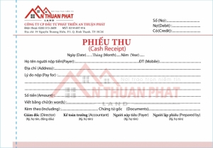 Mẫu phiếu thu 3 liên giấy carbonless giá rẻ