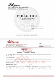 Biểu mẫu phiếu thu giấy carbonless 2 liên giá rẻ
