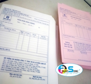 In hóa đơn bán hàng khổ A4 2 liên, 3 liên carbonless giá rẻ