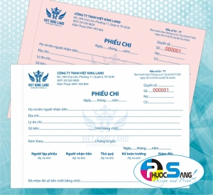 Dịch vụ in phiếu chi giấy carbonless giá rẻ với số lượng ít